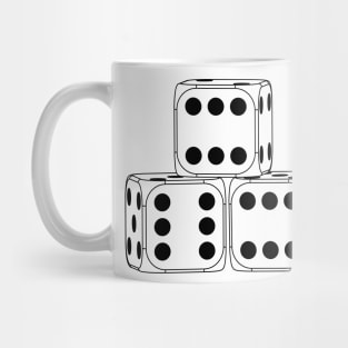 Dice 666 Board Game Tabletop Gambling Mug